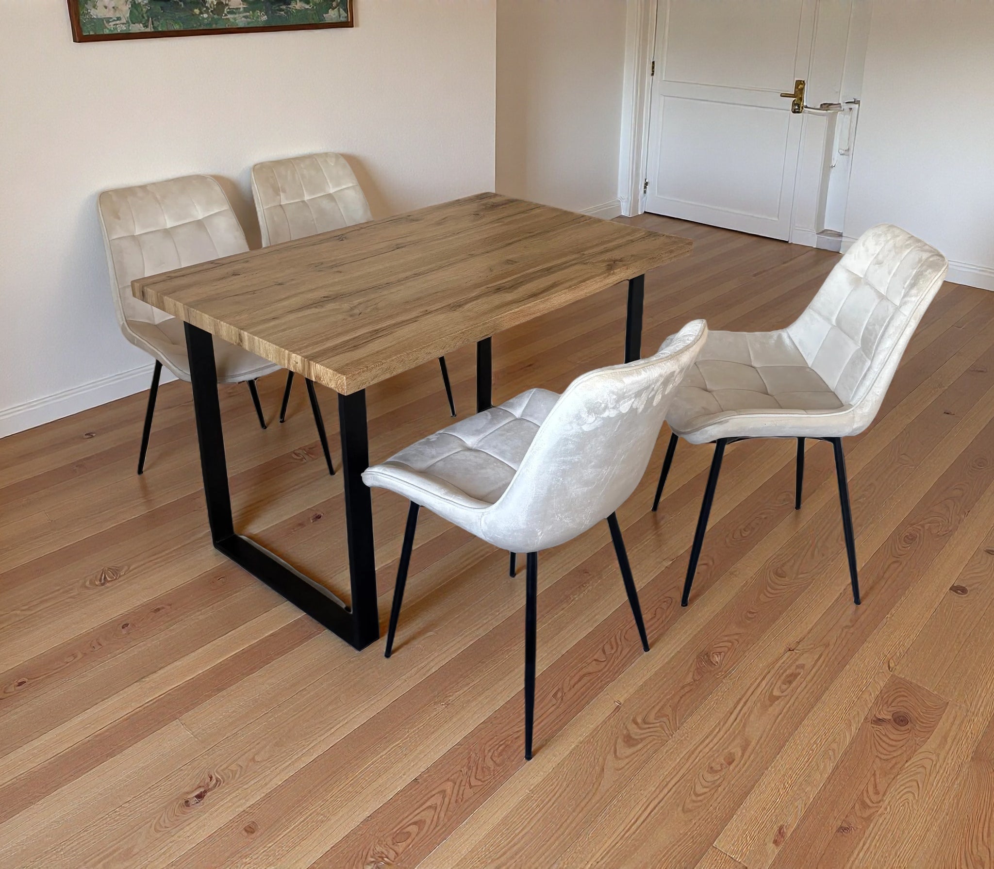 Colorado Dining Table with 4 Erica Velvet Chairs - Image 12