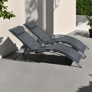 Pair of Bali Sun Loungers - Set of 2
