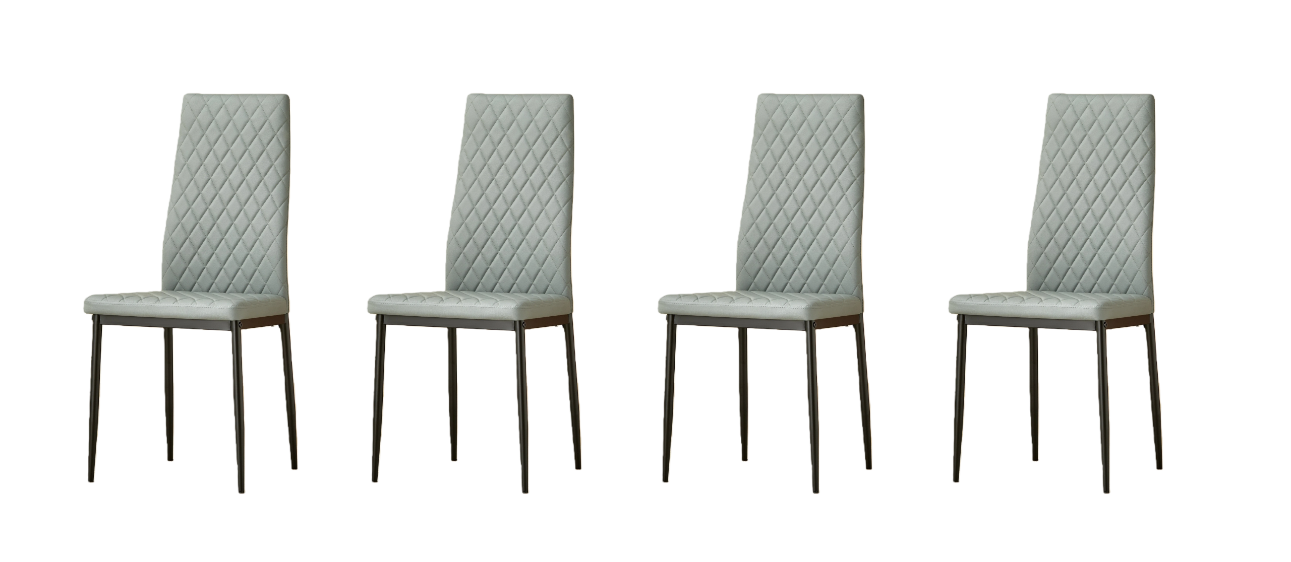 San Diego Marble Top Dining Table with Emily Leather Chairs - Image 7
