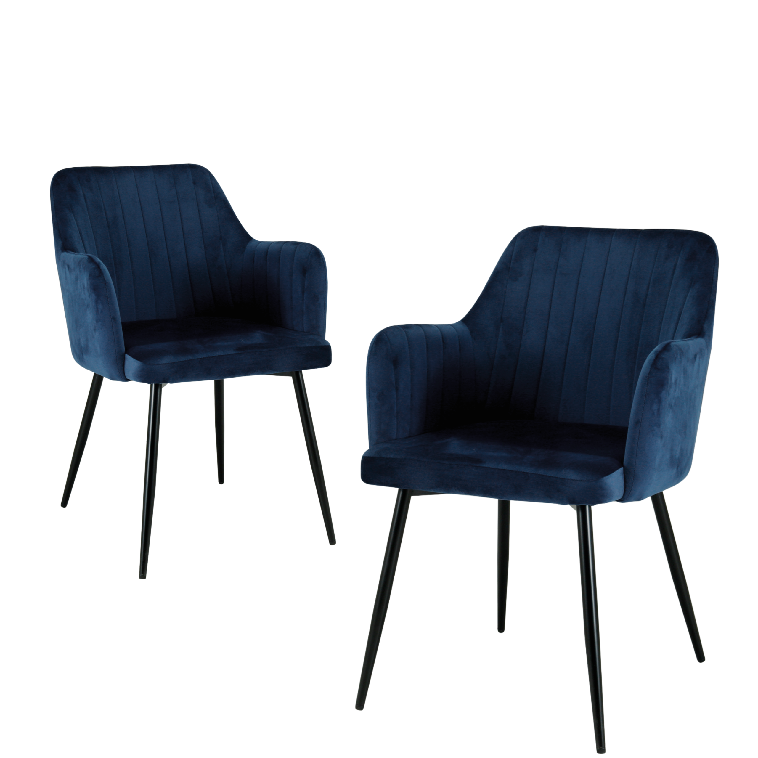 Charlotte Velvet Comfort Dining Chairs - Set of 2 - Image 26