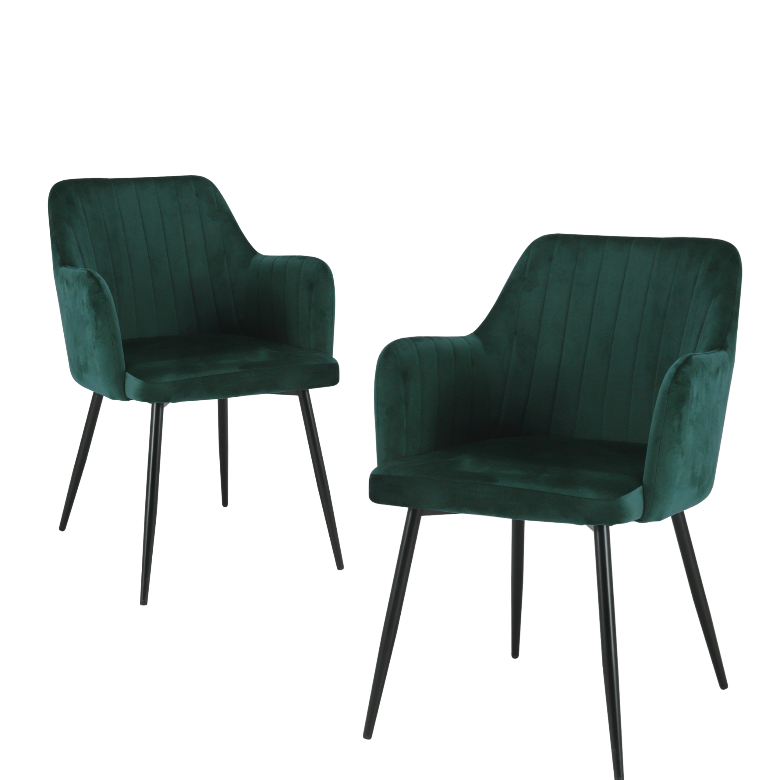 Charlotte Velvet Comfort Dining Chairs - Set of 2 - Image 25