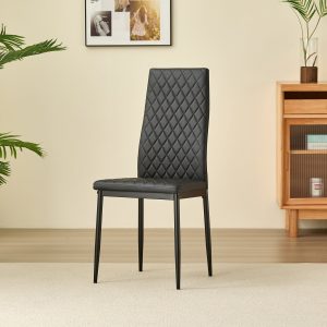 Emily Leather Comfort Dining Chairs - Set of 4