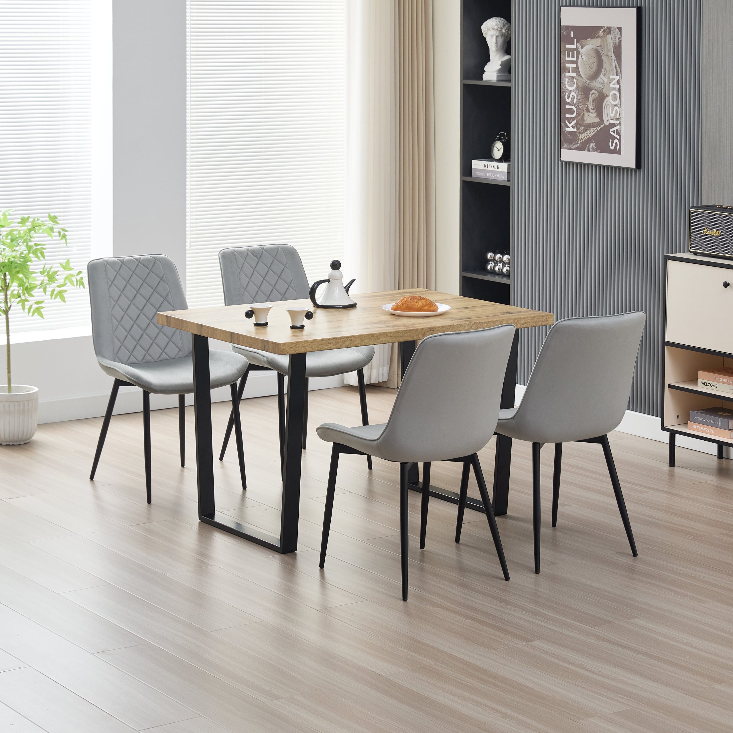 Colorado Dining Table with 4 Amelia Chairs - Image 3