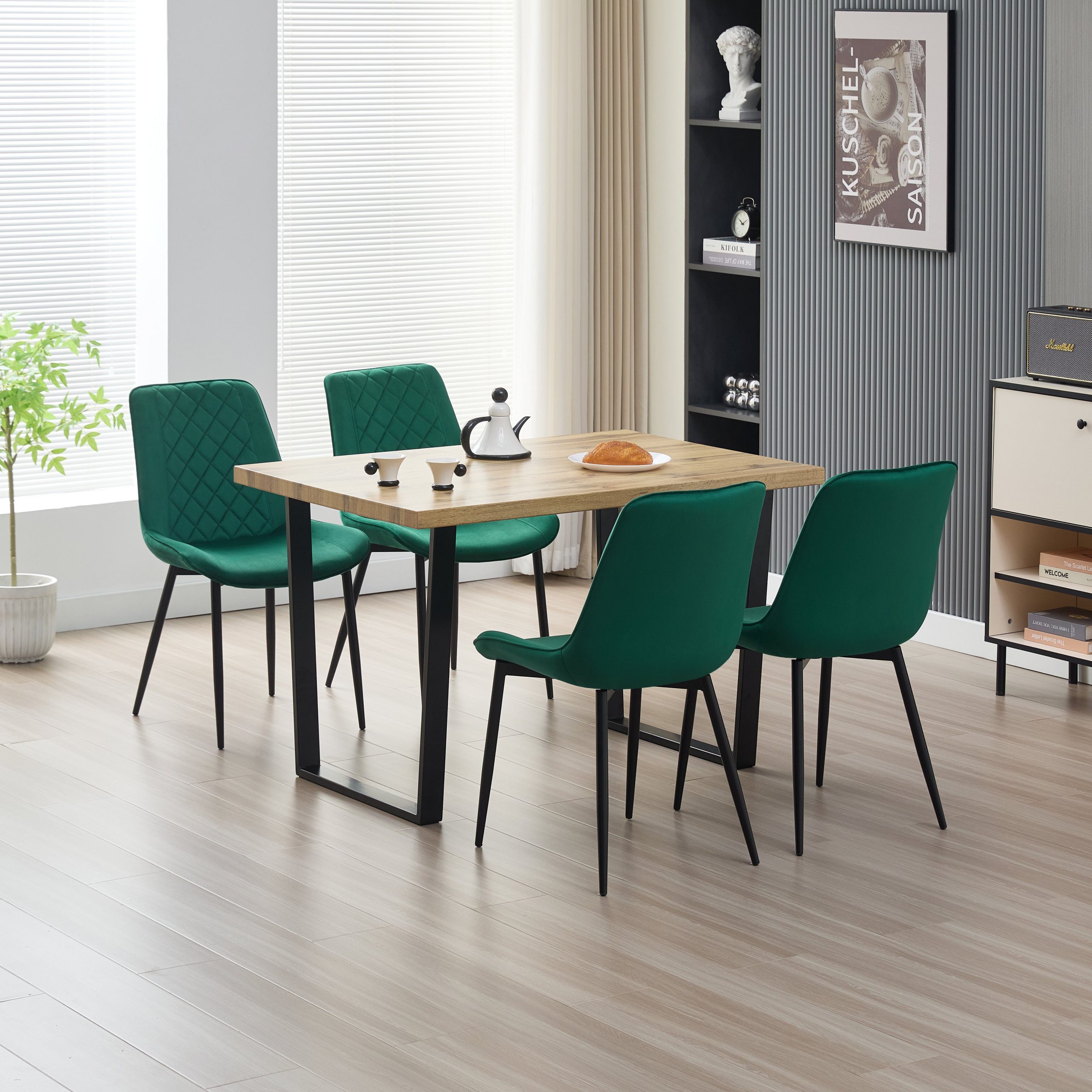 Colorado Dining Table with 4 Amelia Chairs - Image 4