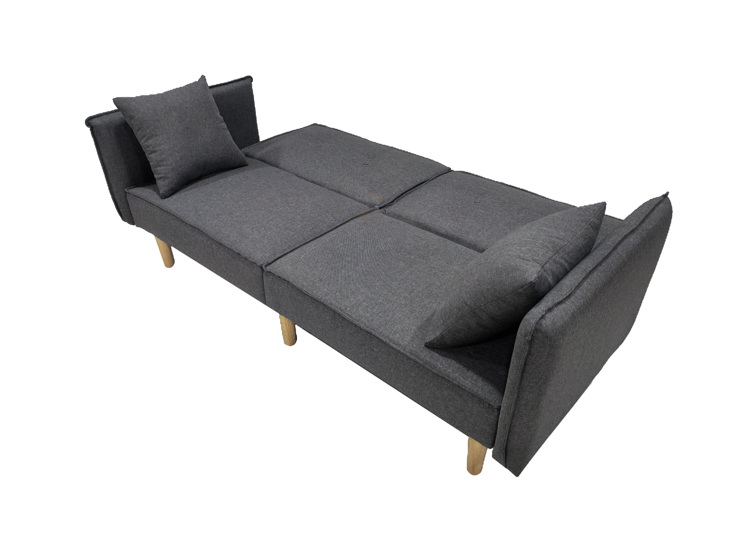 Finnley Two Seat Sofa Bed - Grey - Image 6