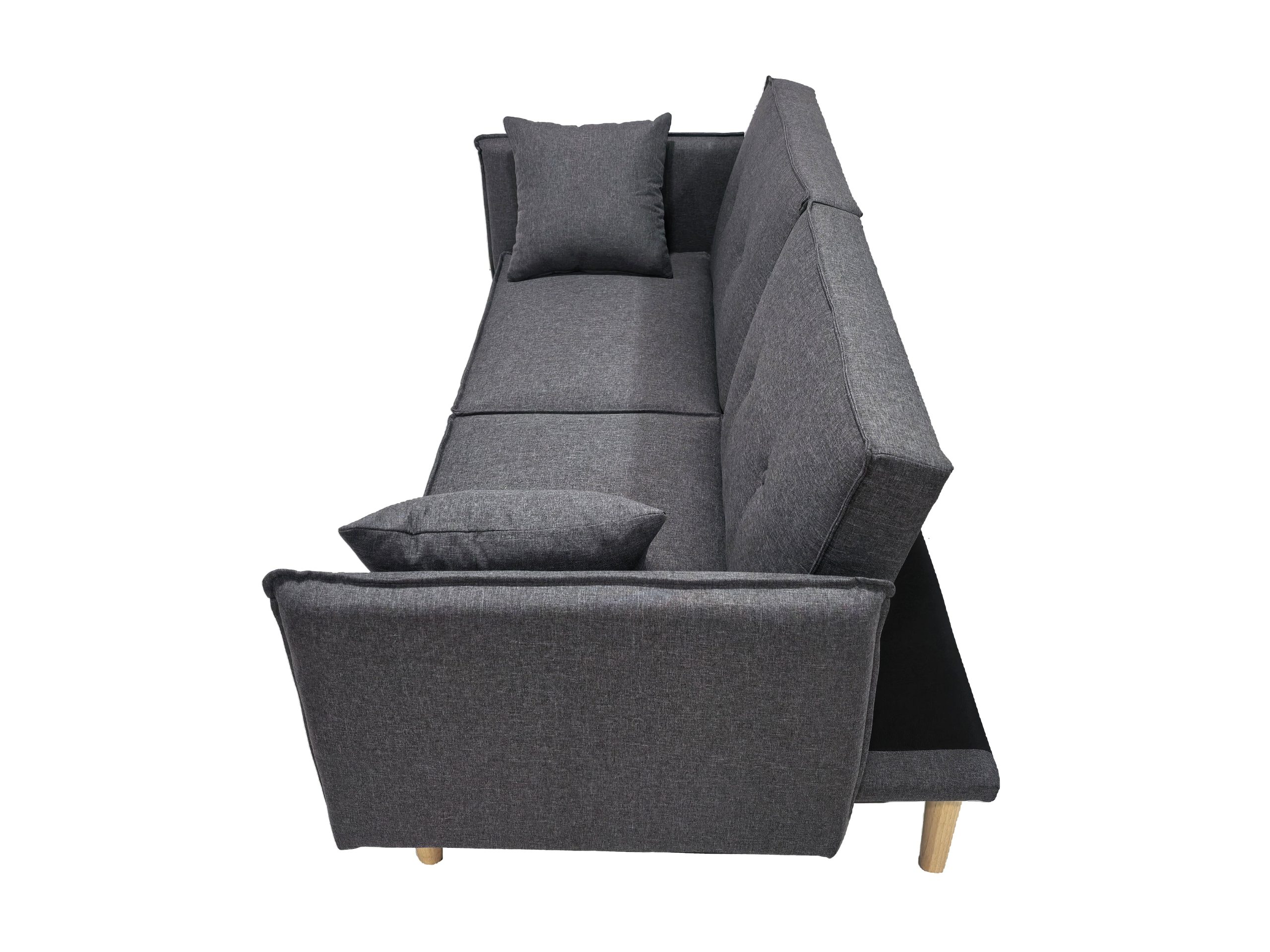 Finnley Two Seat Sofa Bed - Grey - Image 5