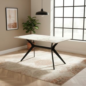 Grasmere Marble Top Rectangular Dining Table