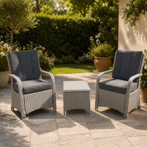 Honister Wicker Rattan Natural Bistro Set