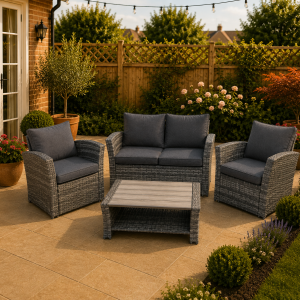 The Stickle 4 Seat Rattan Sofa Lounge Set