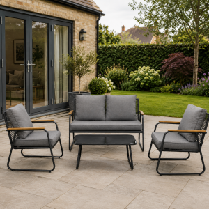 Kentdale modern 4 Piece Garden Rattan Set