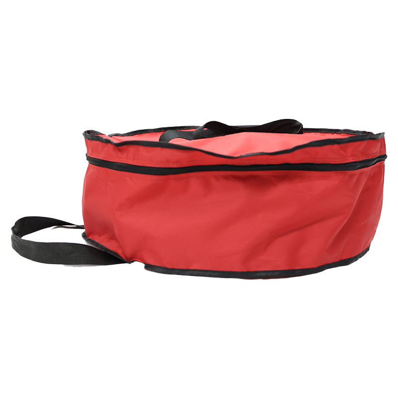 Christmas Xmas Wreath Decoration Zip Up Sack Fabric Storage Bag - Image 3