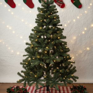 Winter Fir Green Pre-Lit Artificial Christmas Tree - LED multi function lights
