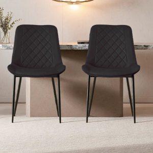 Amelia Velvet Comfort Dining Chairs - Set of 4