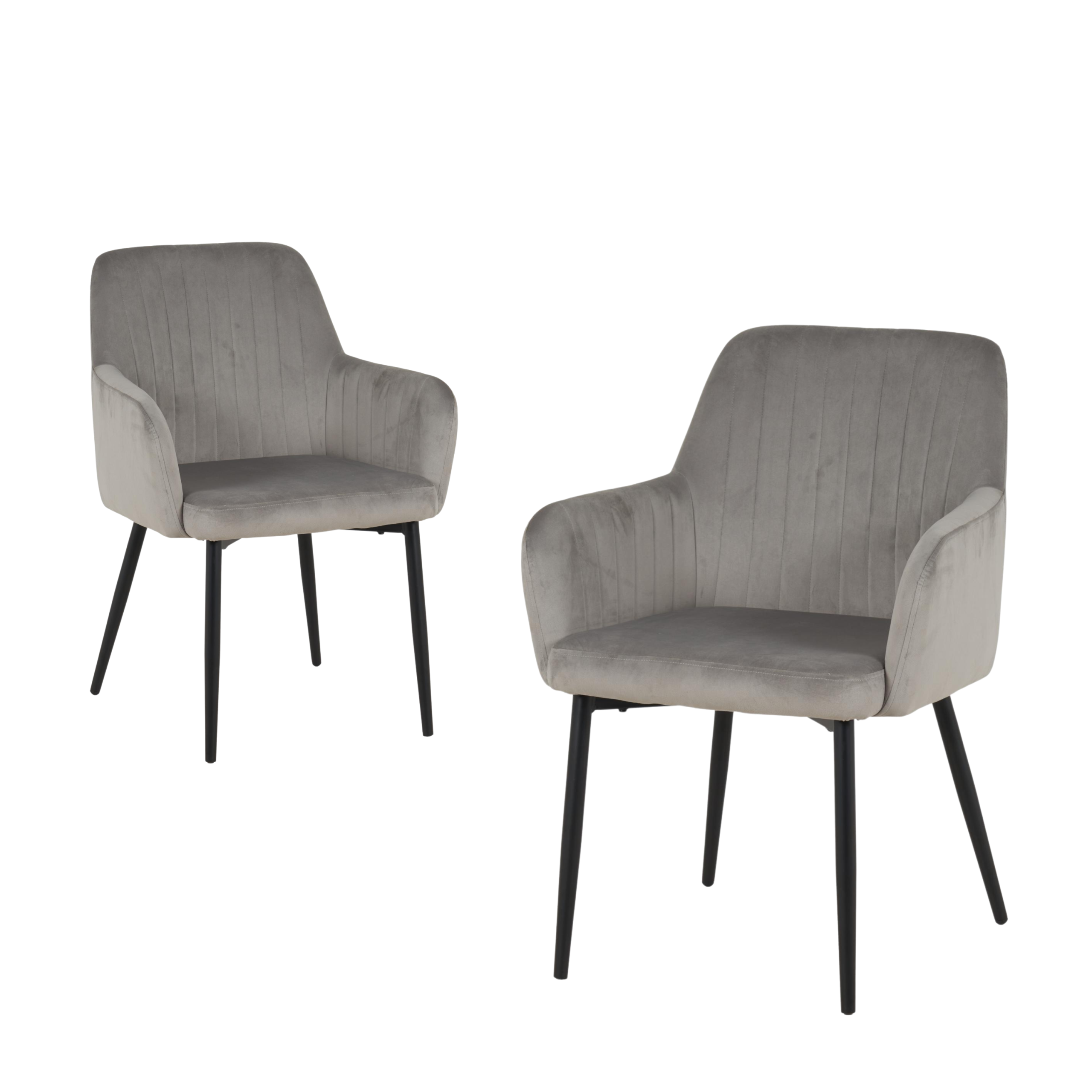 Charlotte Velvet Comfort Dining Chairs - Set of 2 - Image 27