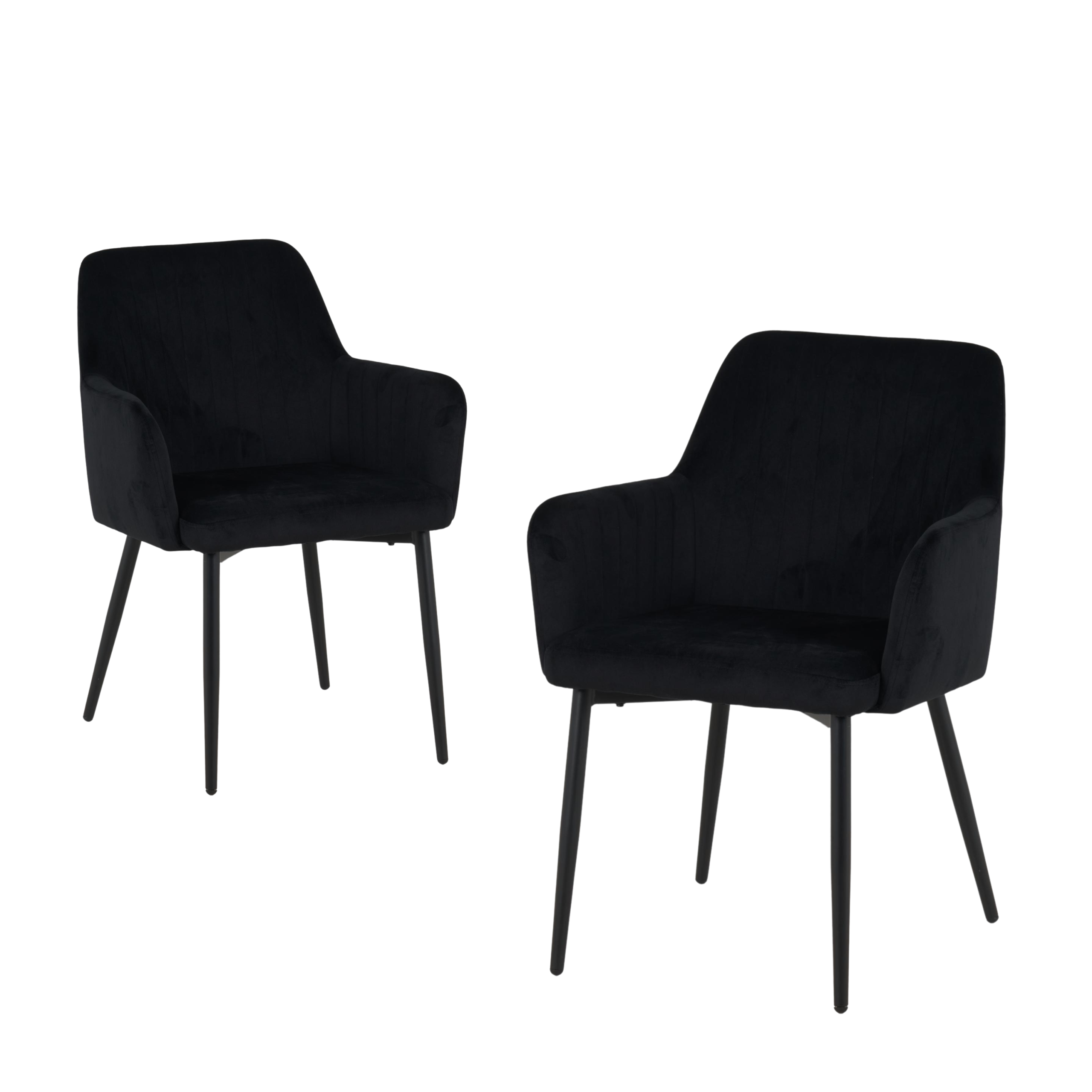 Charlotte Velvet Comfort Dining Chairs - Set of 2 - Image 28