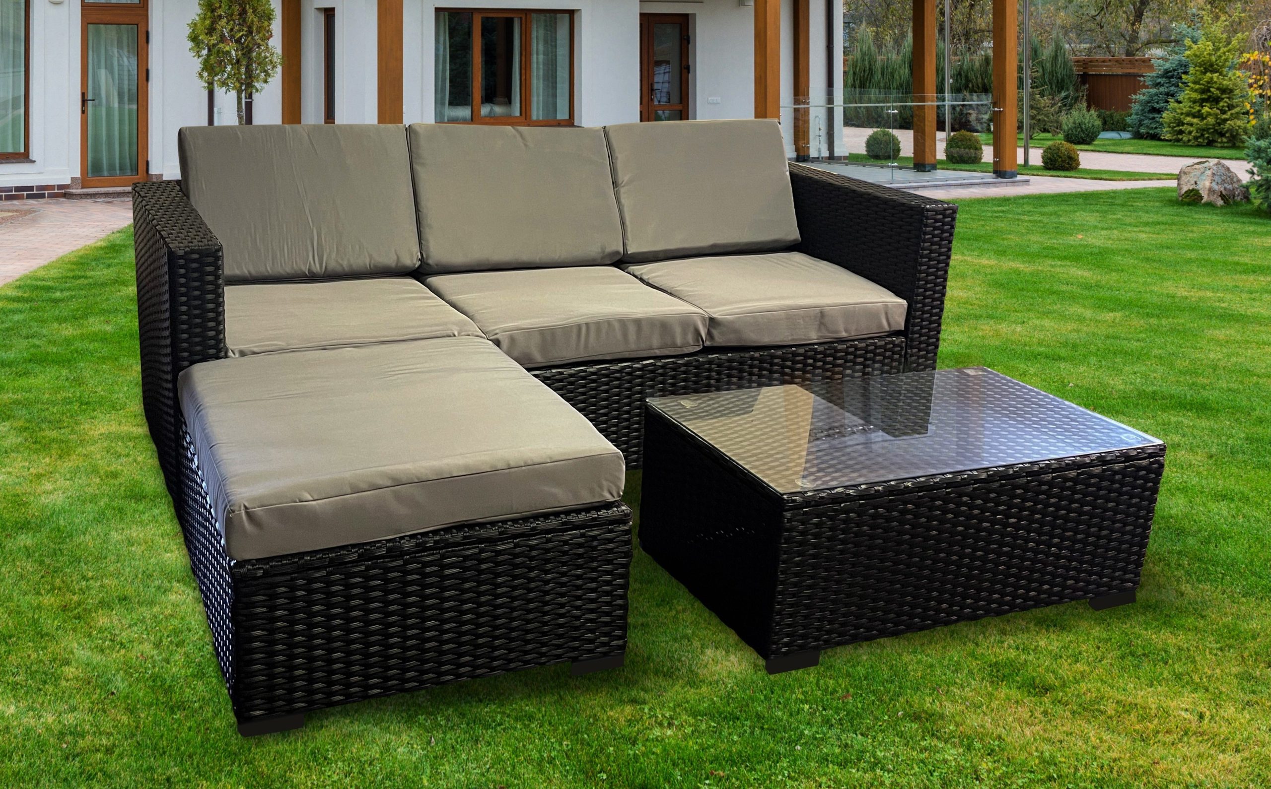 The Dunham 4 Seat Corner Rattan Set - Image 10