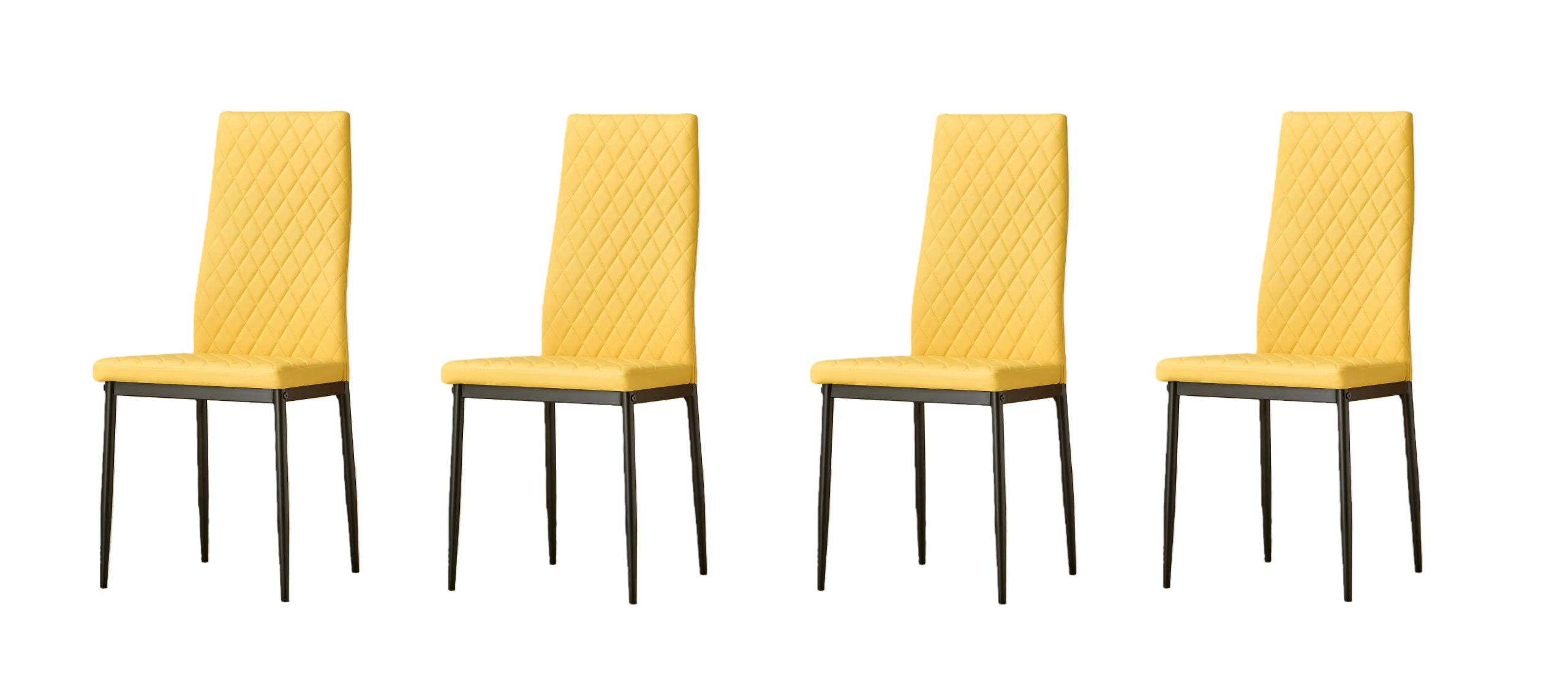 San Diego Marble Top Dining Table with Emily Leather Chairs - Image 8