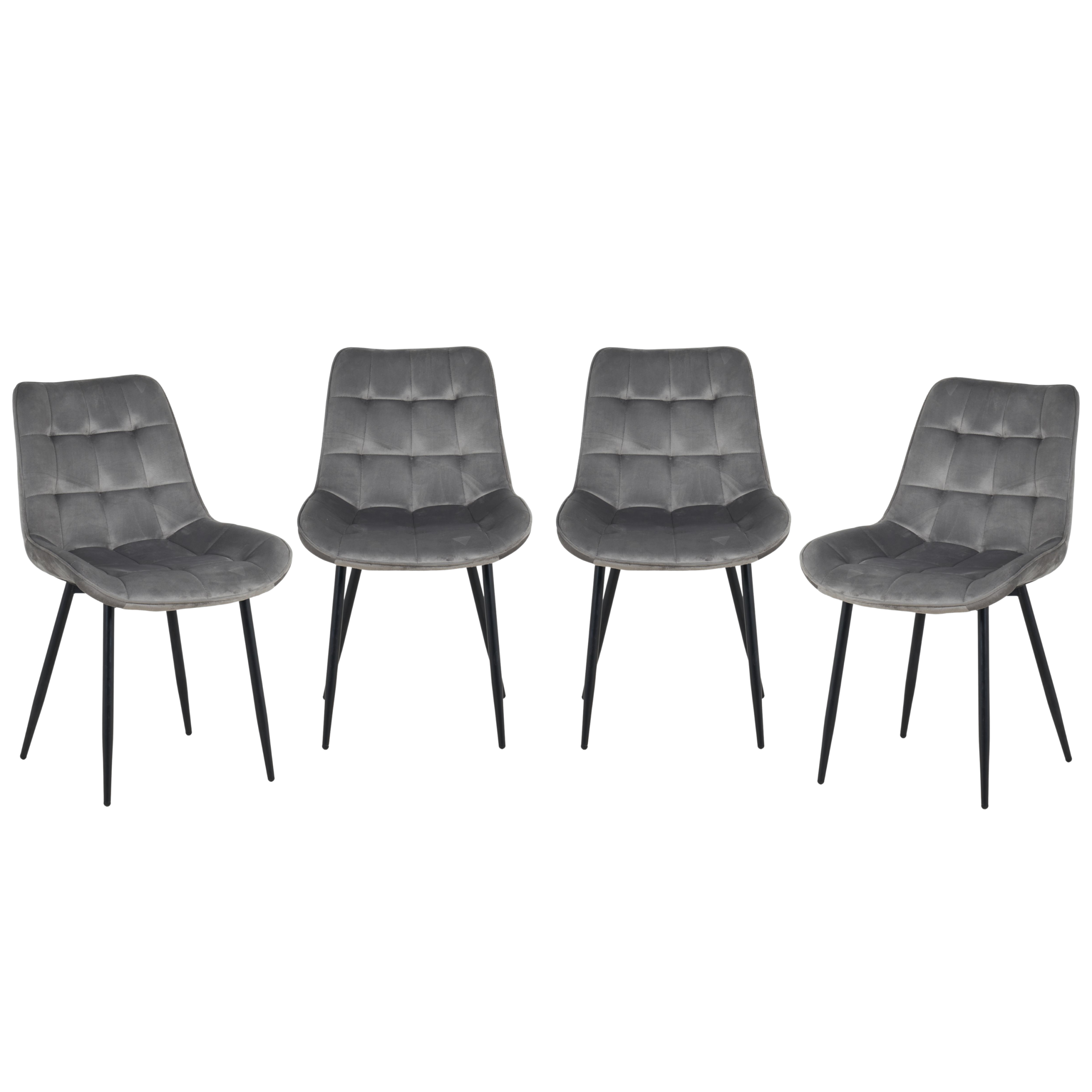 Miami Dining Table with 4 Erica Velvet Chairs - Image 18