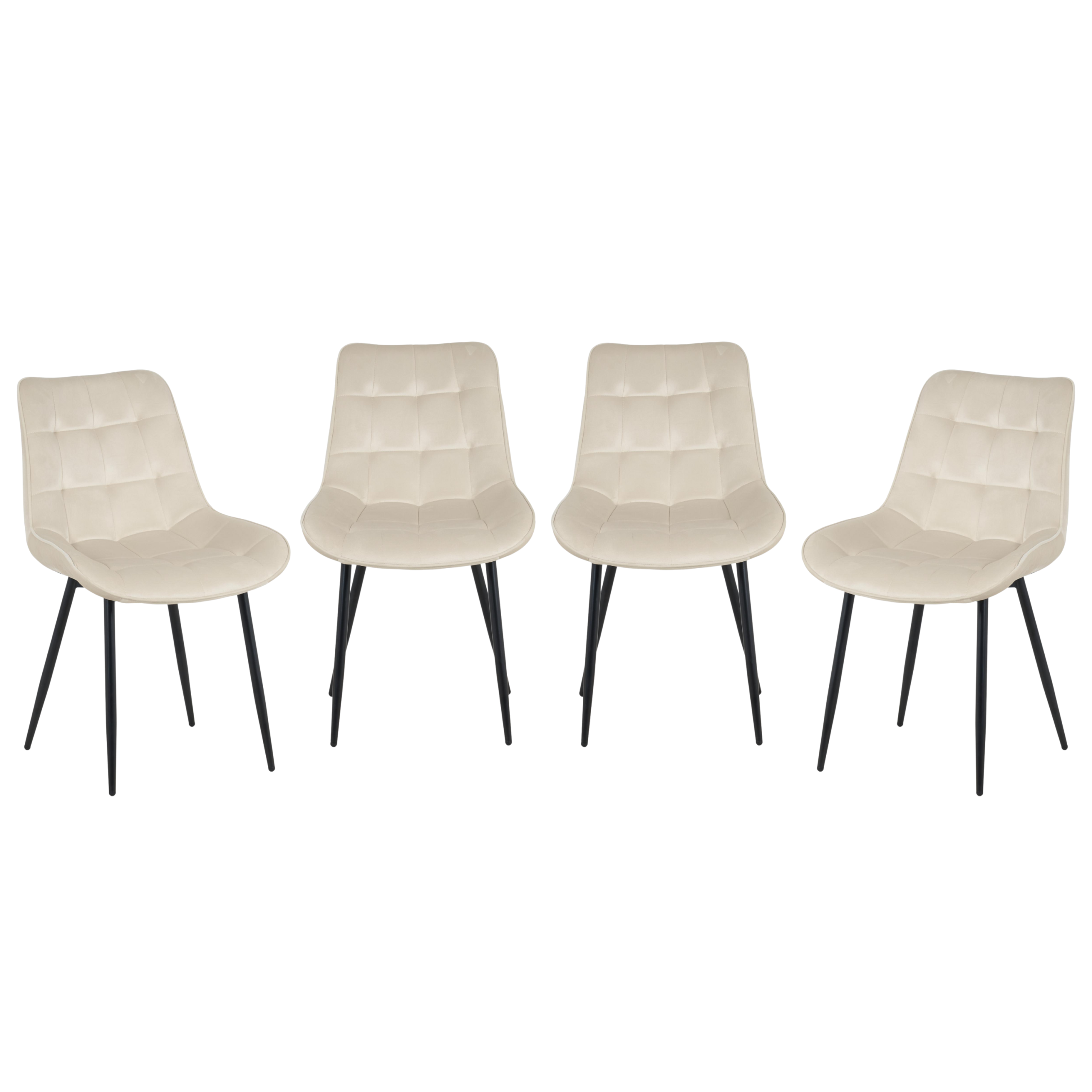 Miami Dining Table with 4 Erica Velvet Chairs - Image 11