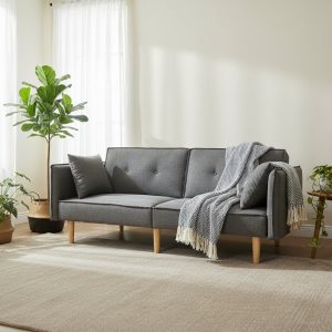 Finnley Two Seat Sofa Bed - Grey