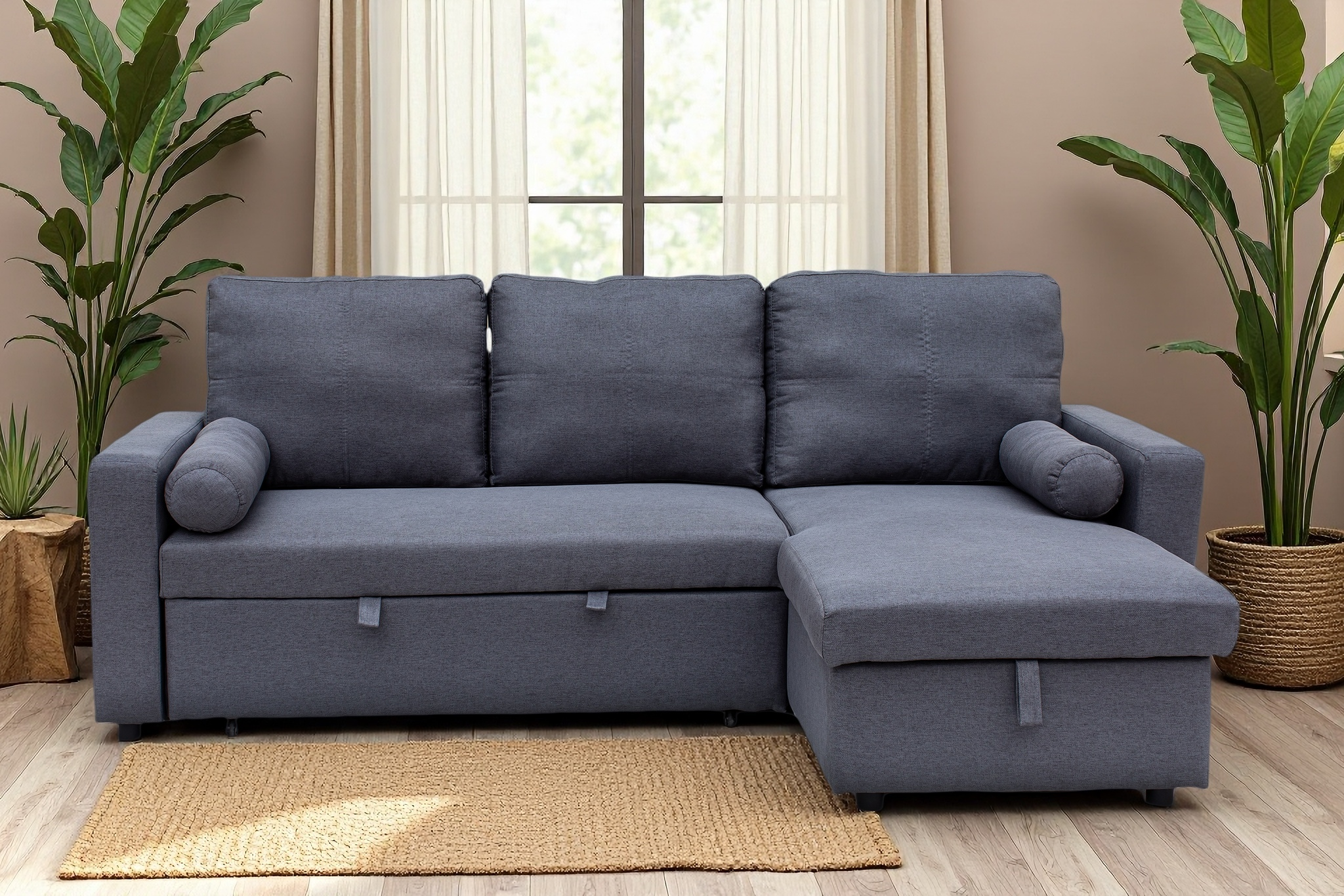 Manhattan 3 Seat Corner Sofa Bed Set - Left or Right