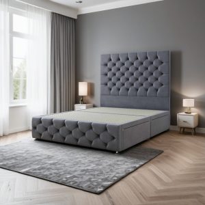 Jeeves Divan Bed Set with 2 Drawer, headboard and footboard - Choice of Mattress