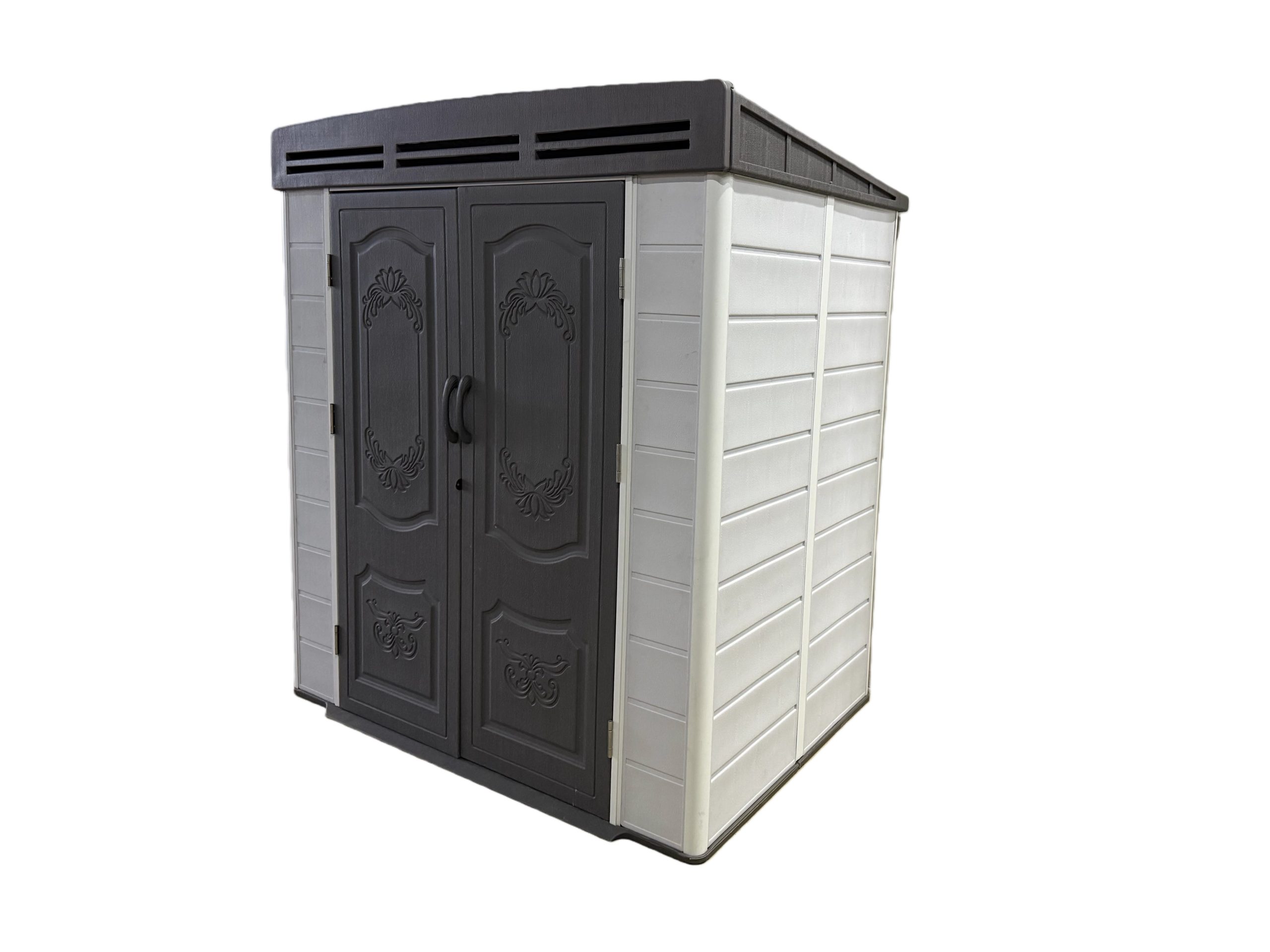 6x4ft plastic shed with window and aluminium structured support - Image 6