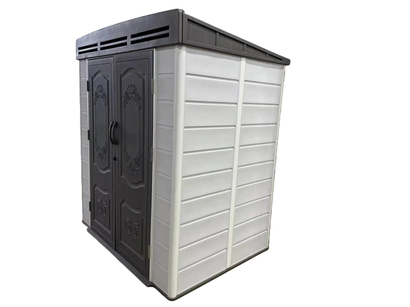 6x4ft plastic shed with window and aluminium structured support - Image 5