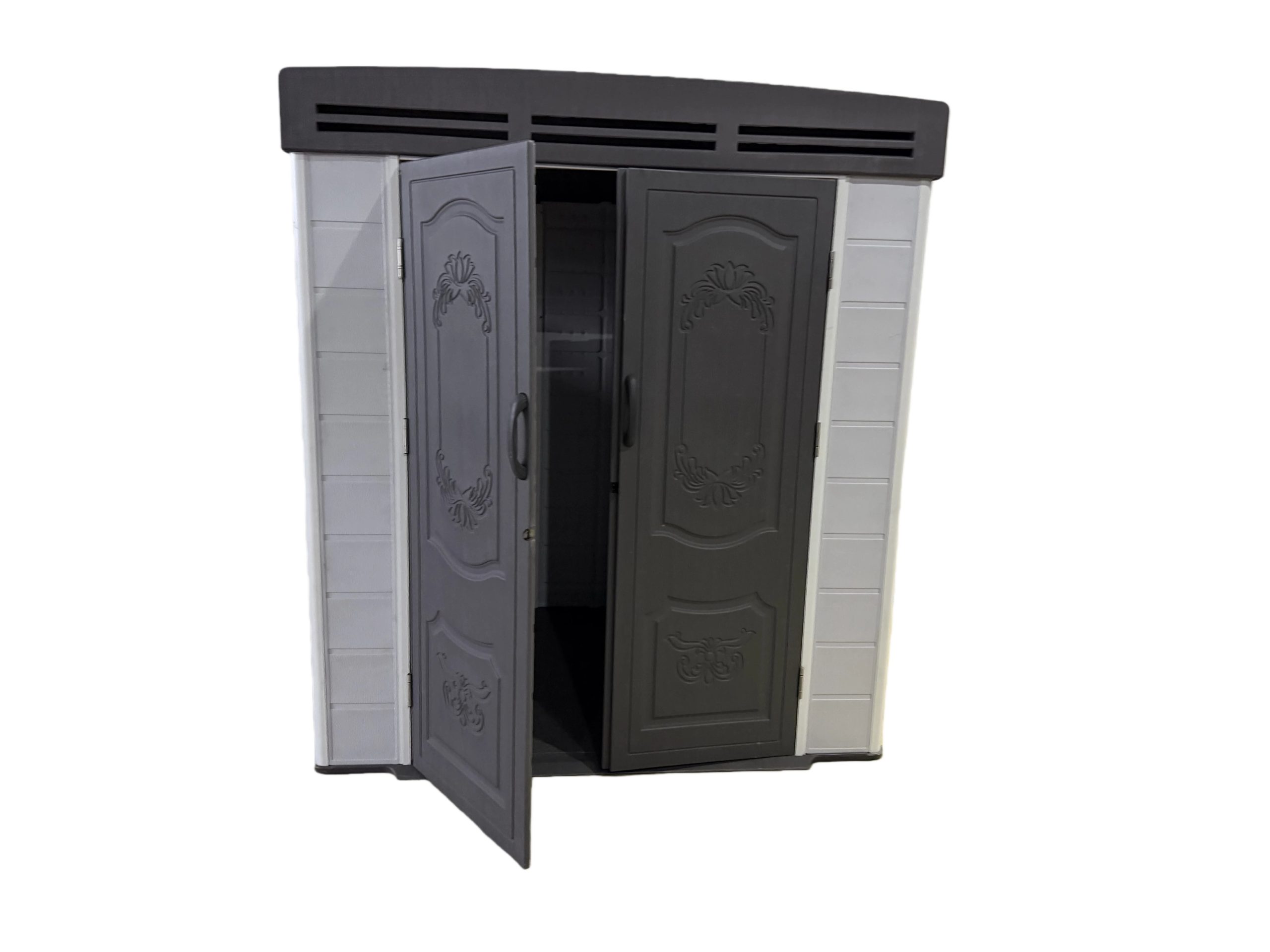 6x4ft plastic shed with window and aluminium structured support - Image 7