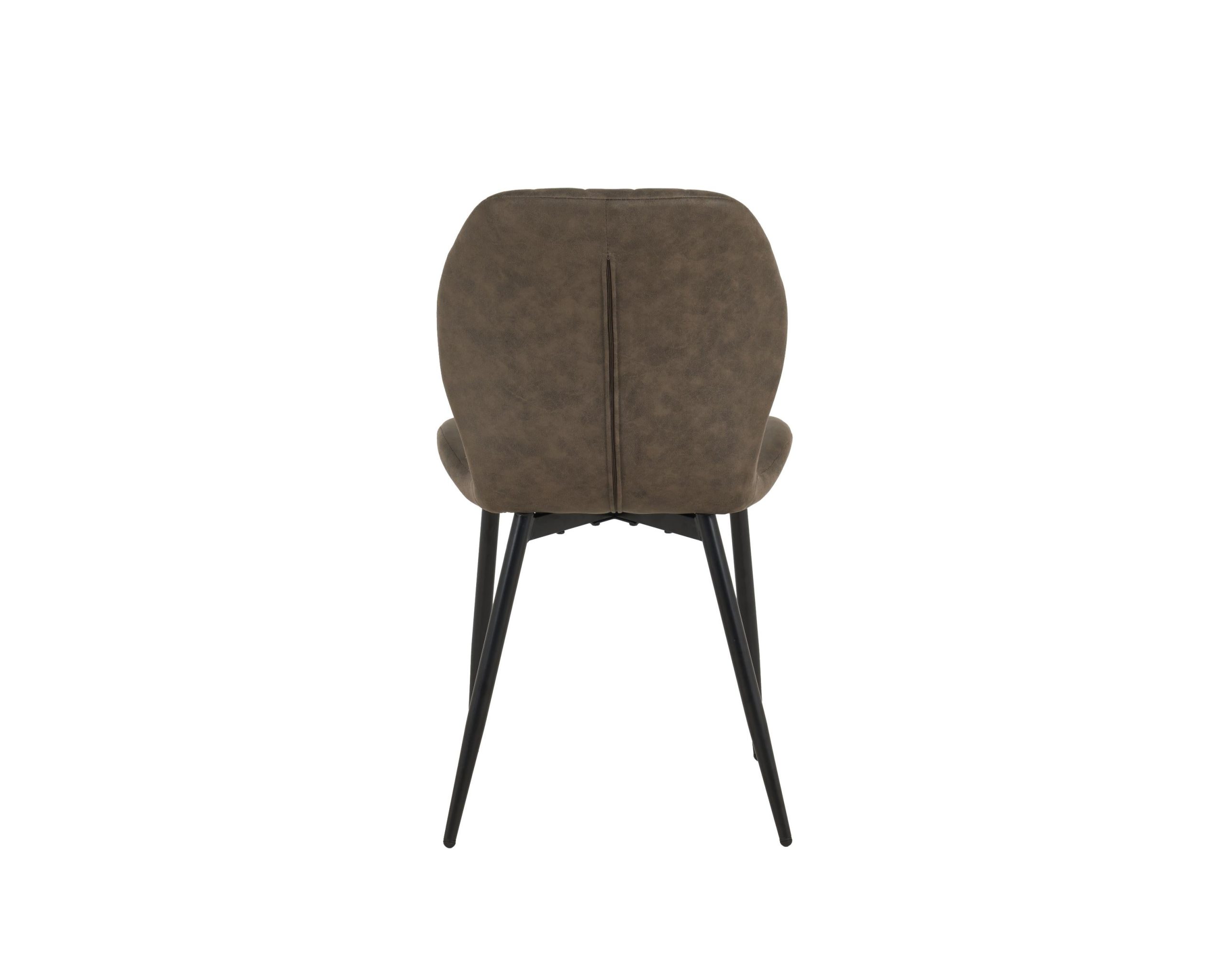 Jaydn Distressed Leather Comfort Dining Chairs - Set of 4 - Image 8