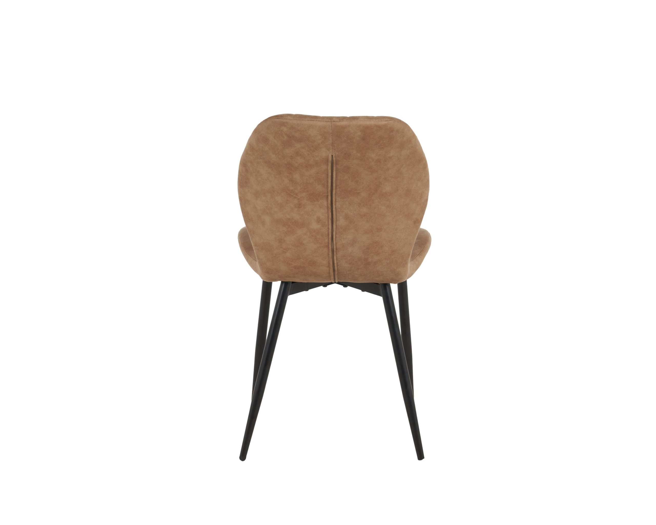Jaydn Distressed Leather Comfort Dining Chairs - Set of 4 - Image 12