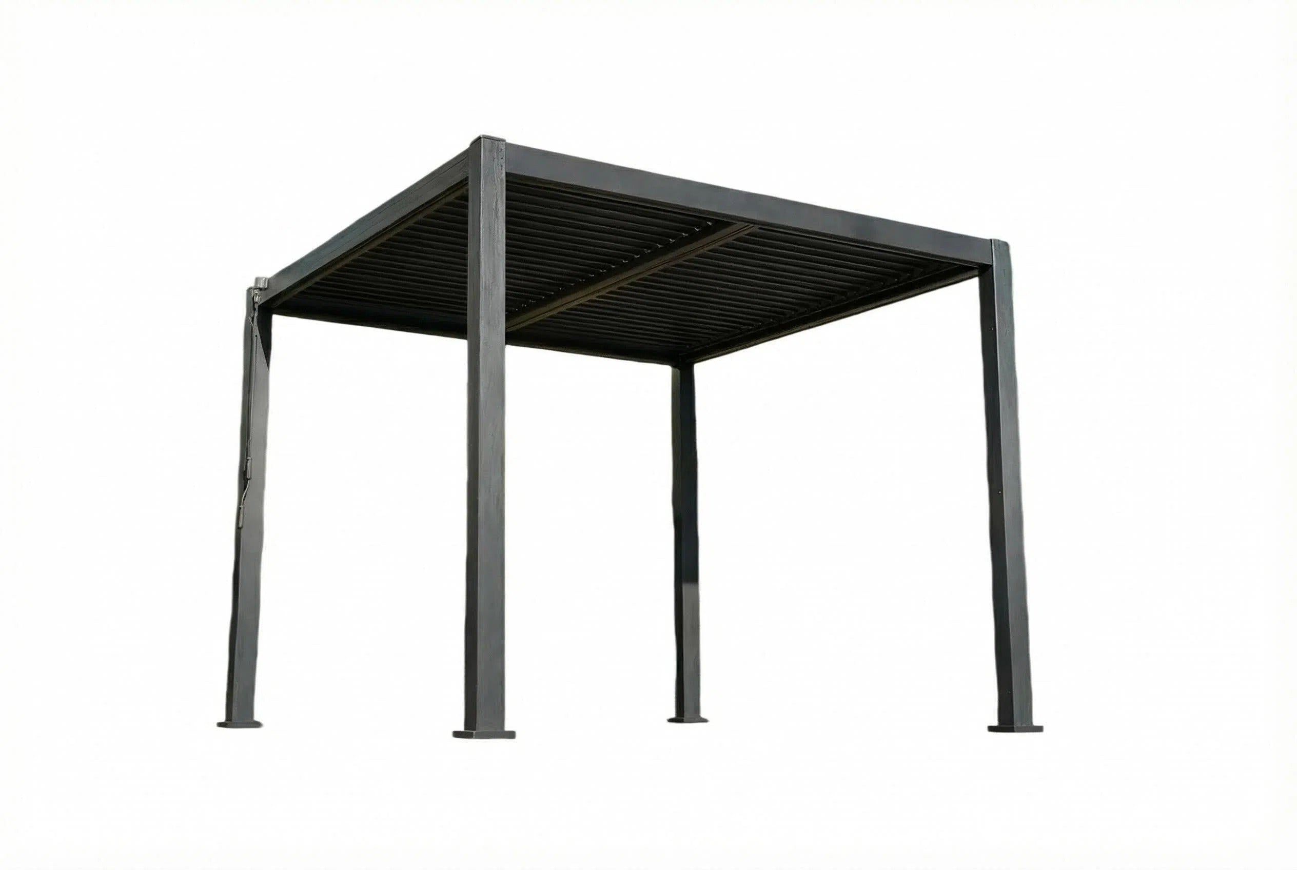 3m x 3m Aluminium Pergola with Manual Louvre Roofing - Image 4