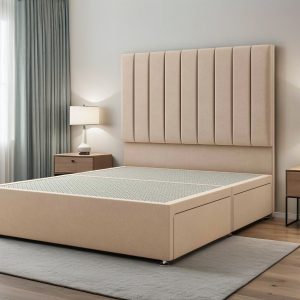 Lawrence Divan Bed Set with 2 Drawer, headboard and footboard - Choice of Mattress