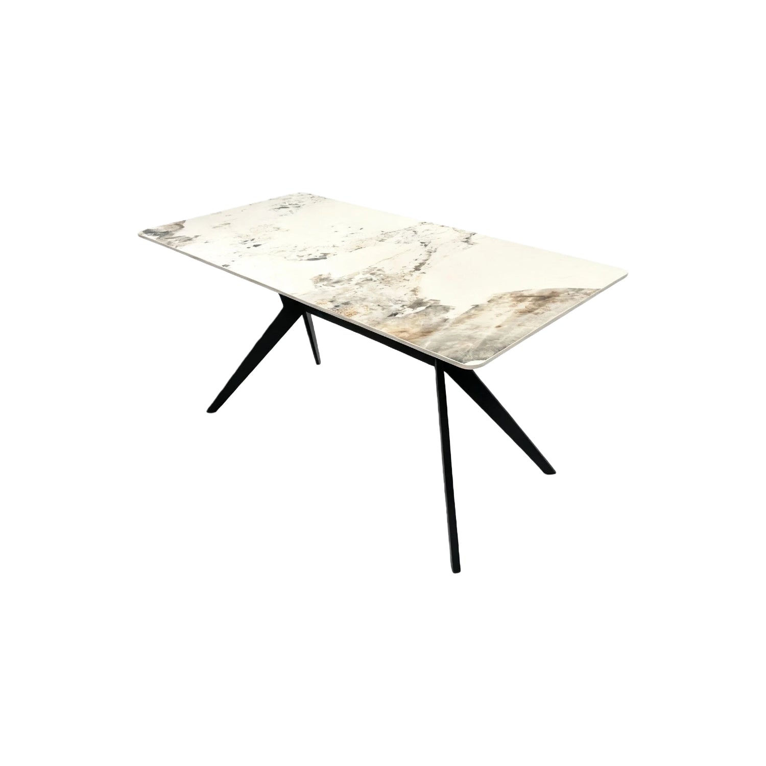 San Diego Marble Top Rectangular Dining Table - Image 3