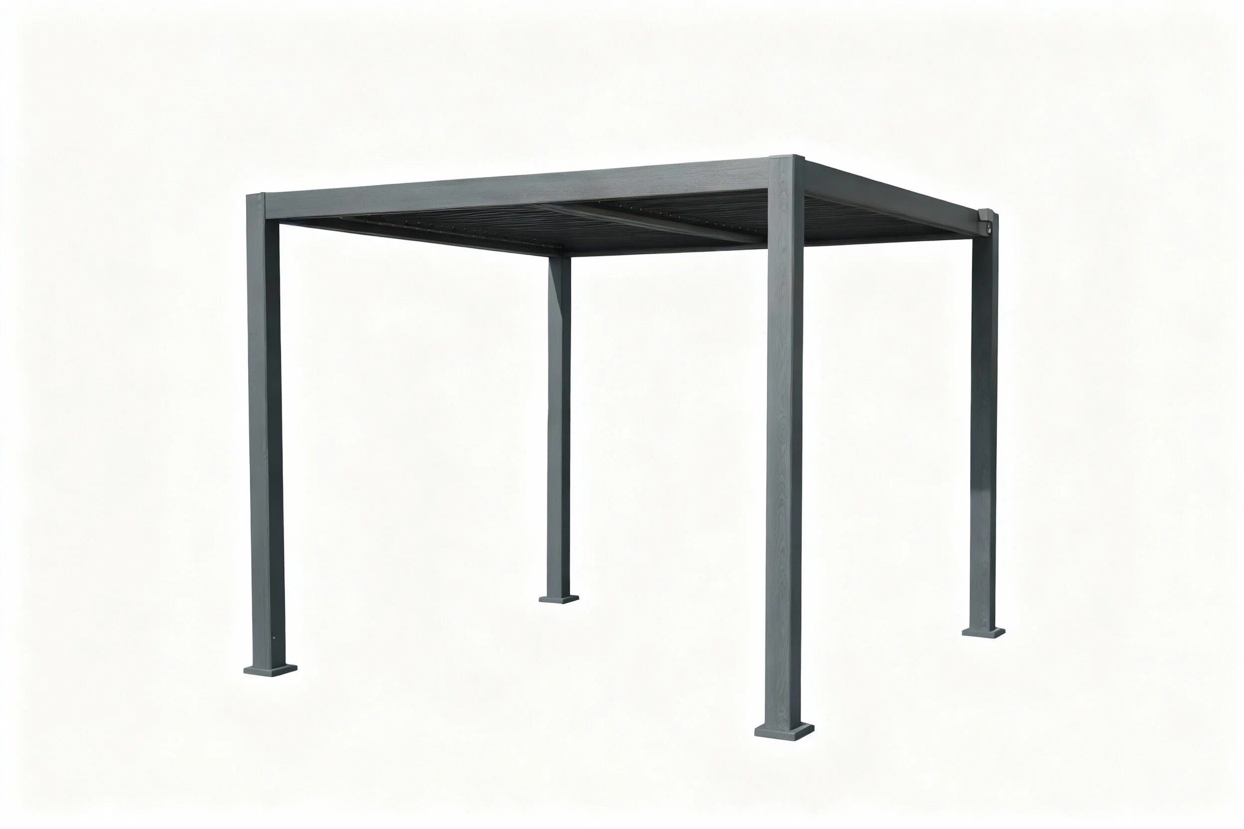 3m x 3m Aluminium Pergola with Manual Louvre Roofing - Image 3