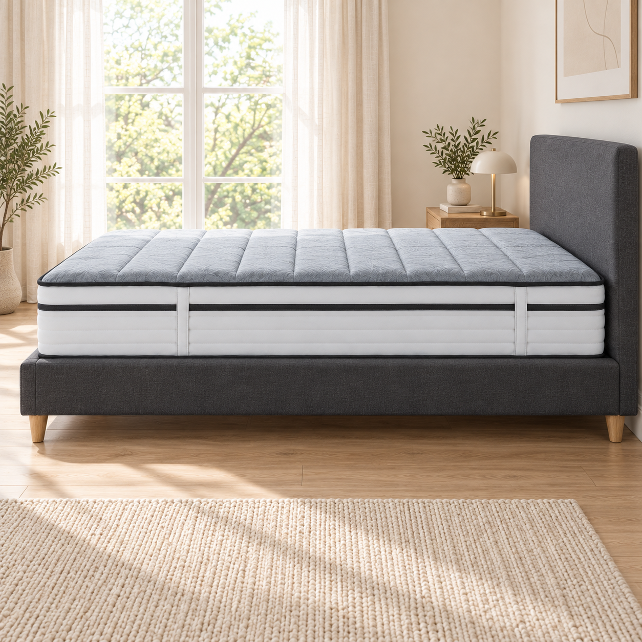 Ambleside Hybrid Mattress 2000 Pocket Sprung multi layered soft touch - Image 2