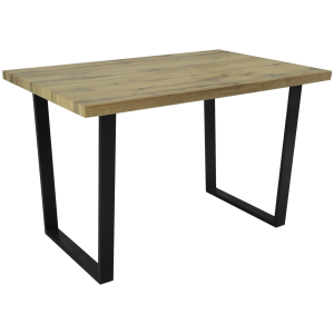 Colorado Oak Dining Table with Industrial Black Legs