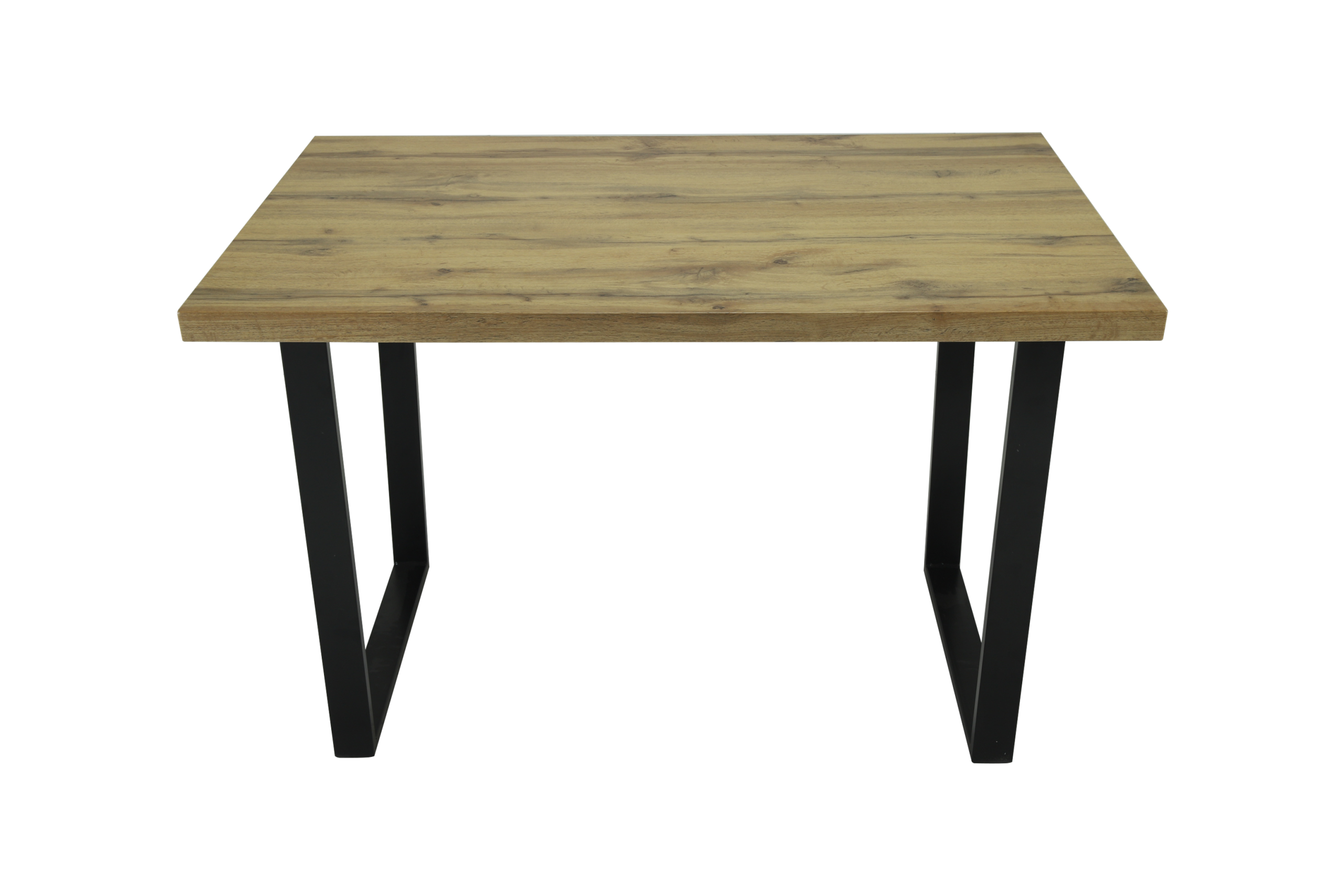 Colorado Oak Dining Table with Industrial Black Legs - Image 4