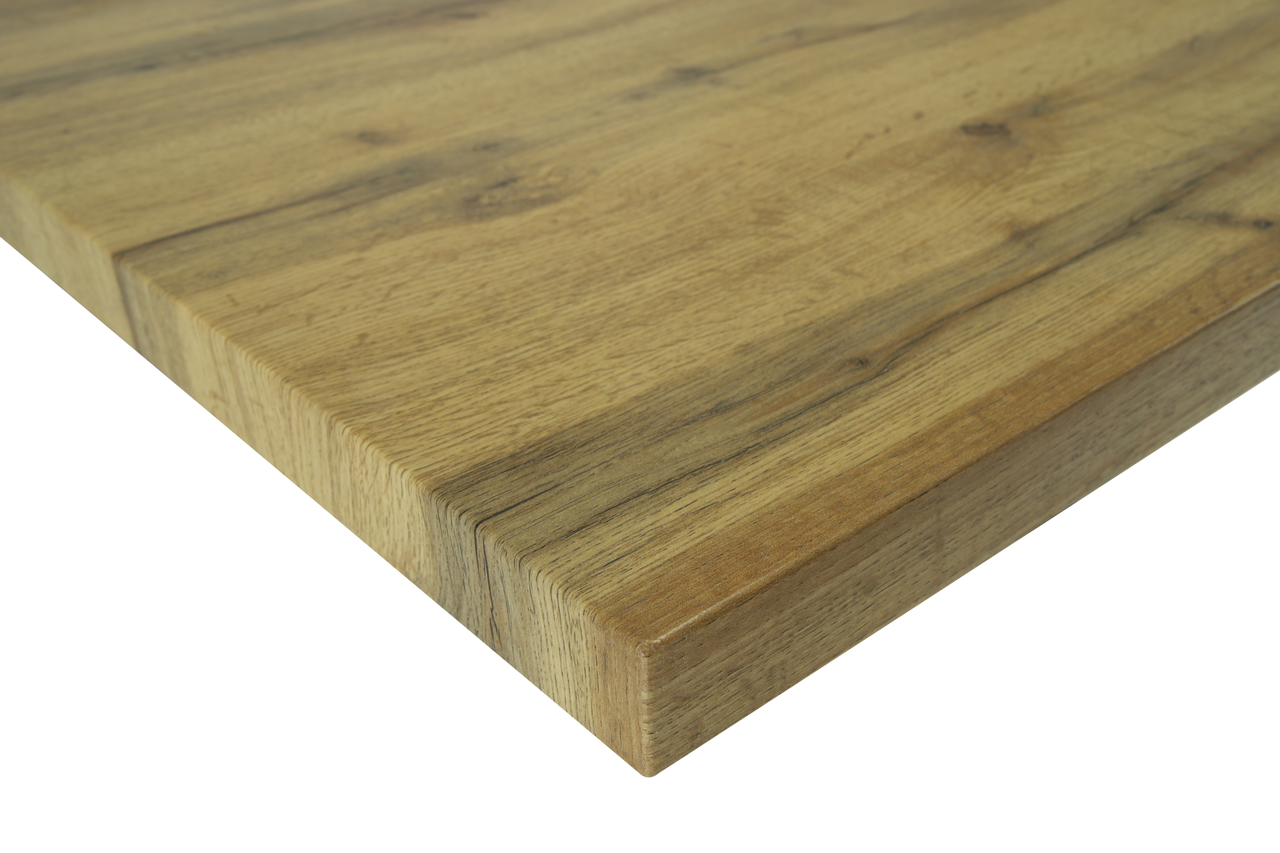 Colorado Oak Dining Table with Industrial Black Legs - Image 7