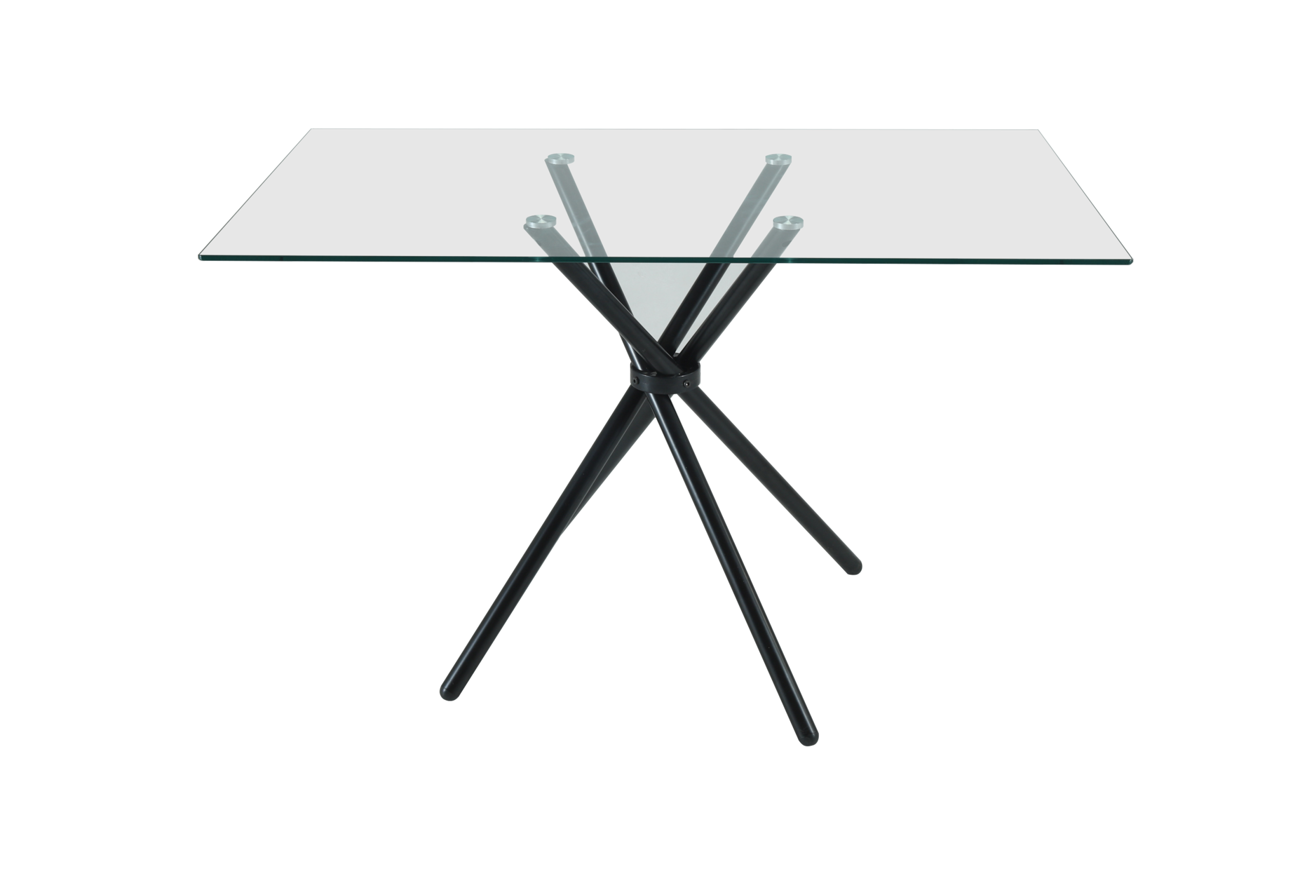 Miami Dining Table with 4 Emily Leather Chairs - Image 6