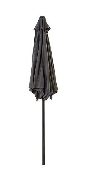 Garden Grey 2m Parasol Umbrella Parasol, Crank Handle Patio - Image 2
