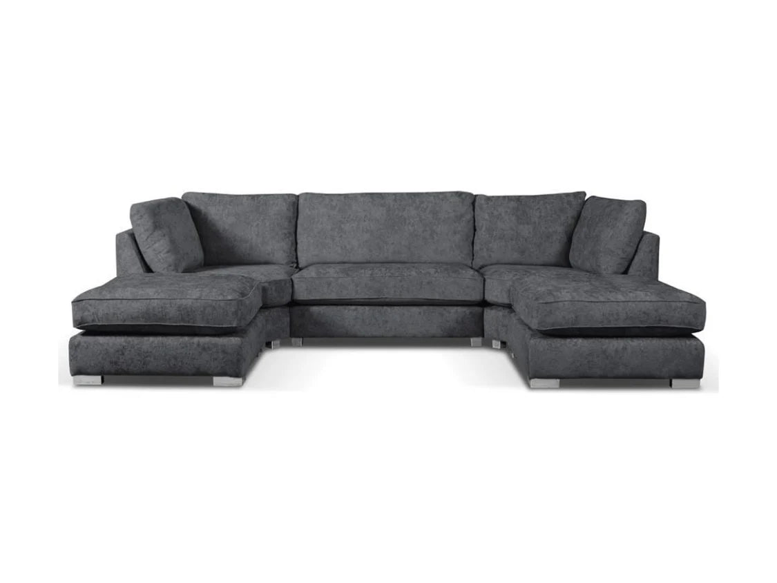 Wentworth U-Shape Sofa - Charcoal Grey - Image 3