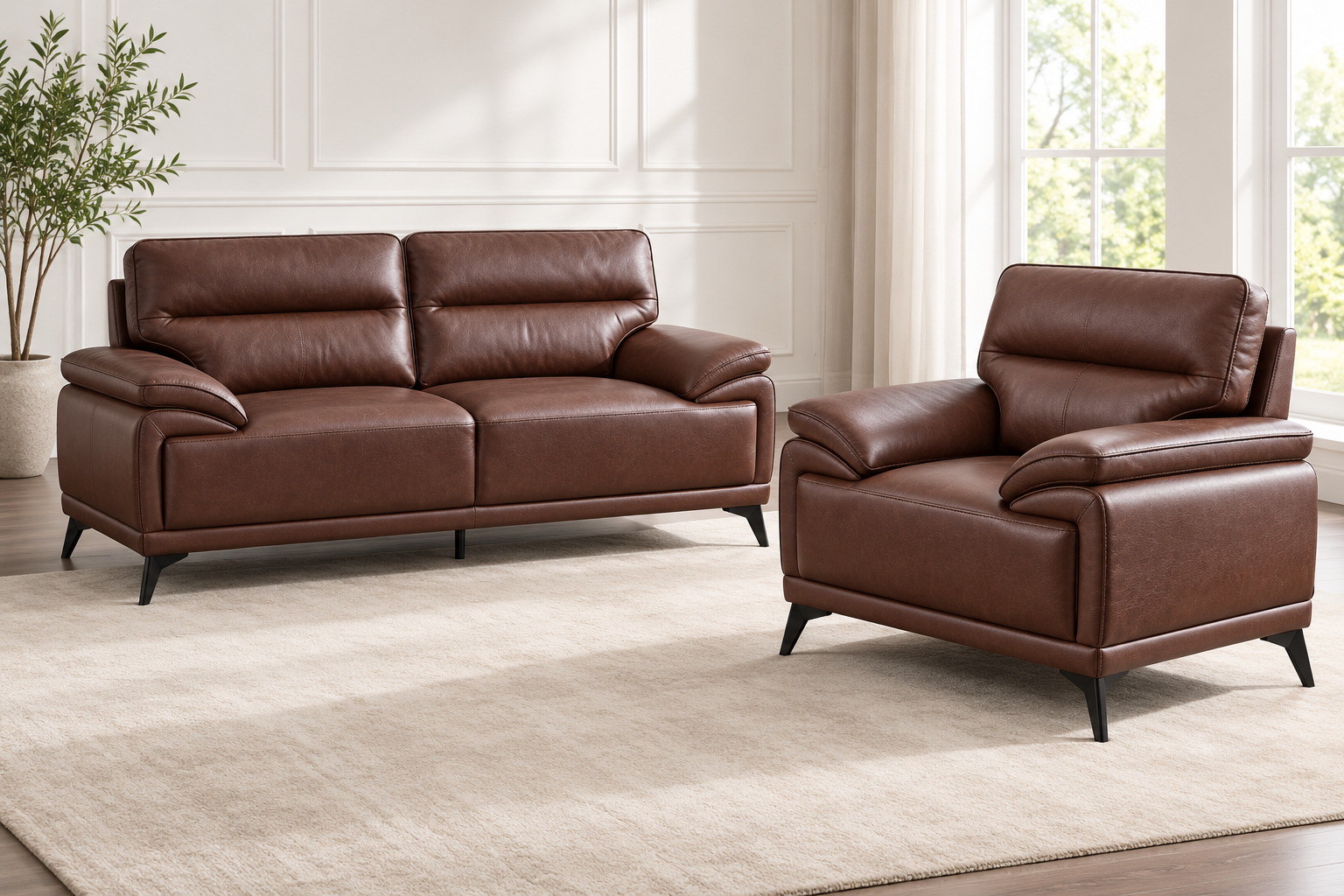 Arran Leather Air Sofa Collection - Image 5
