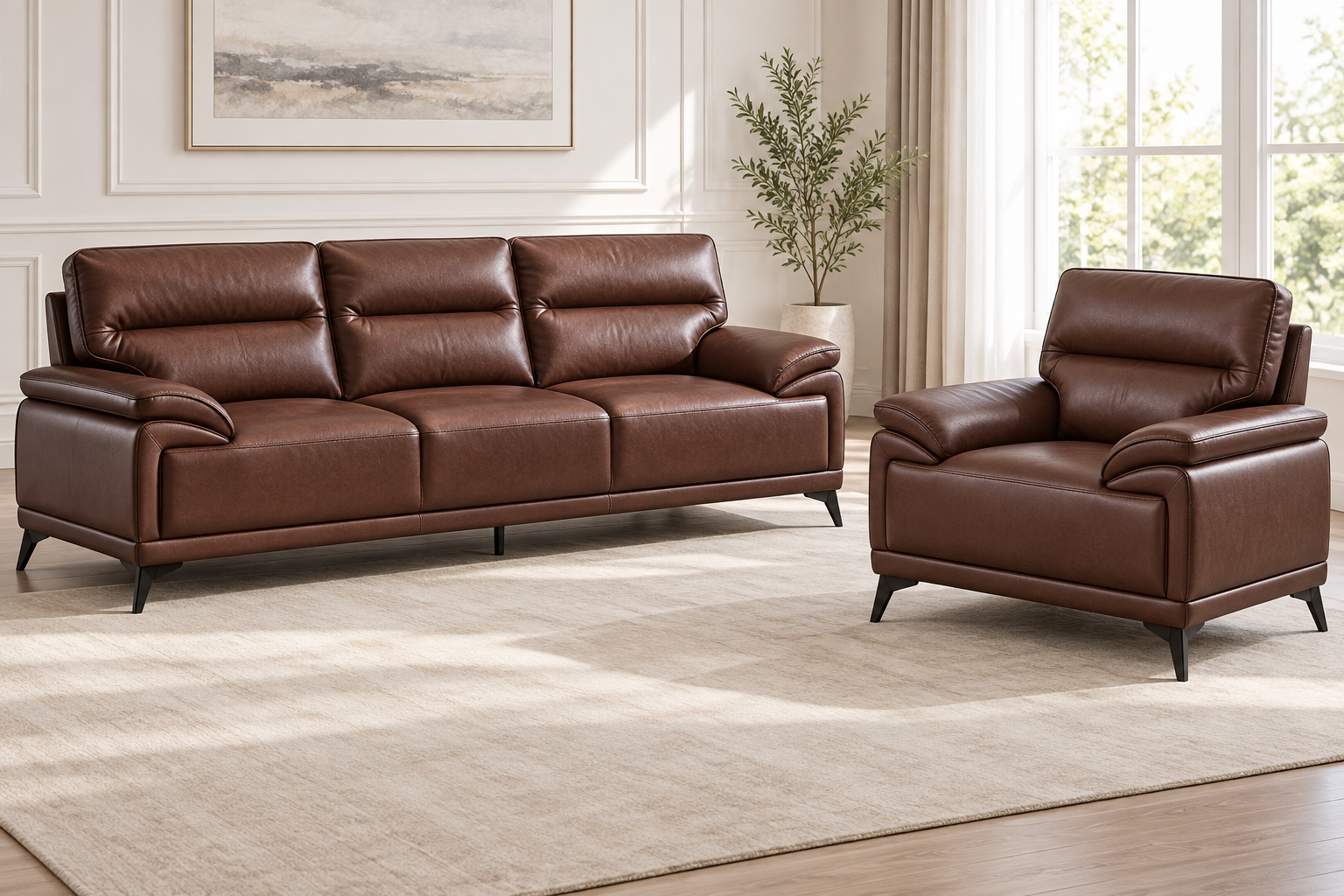 Arran Leather Air Sofa Collection - Image 4
