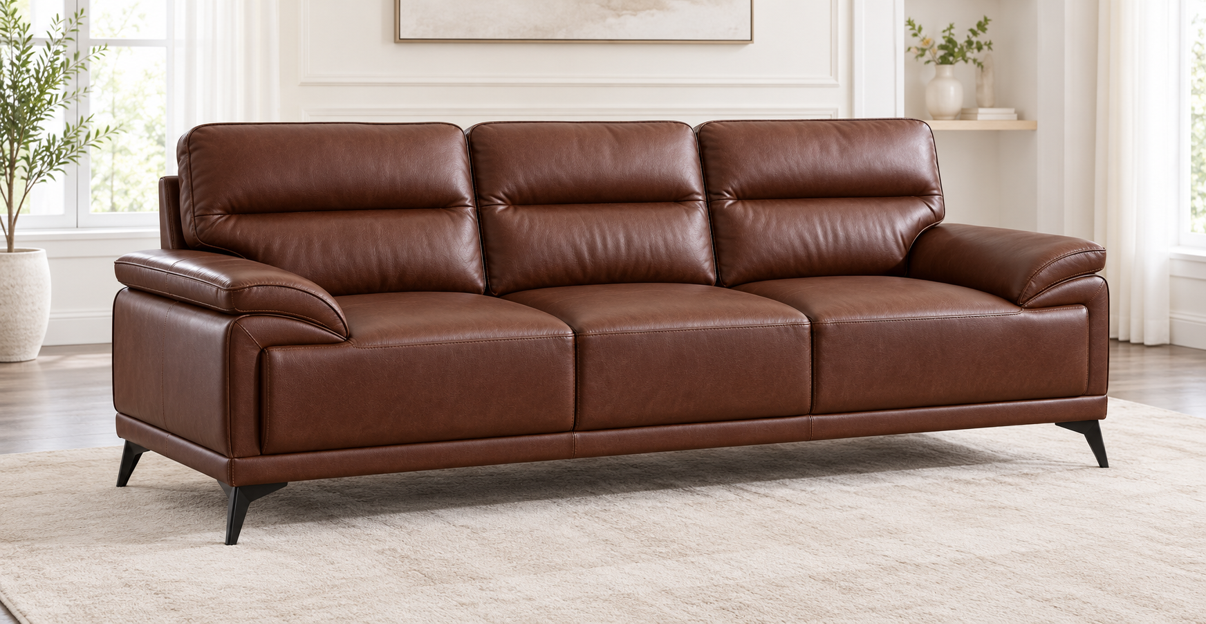 Arran Leather Air Sofa Collection - Image 7
