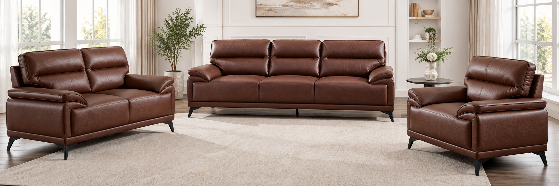 Arran Leather Air Sofa Collection - Image 3