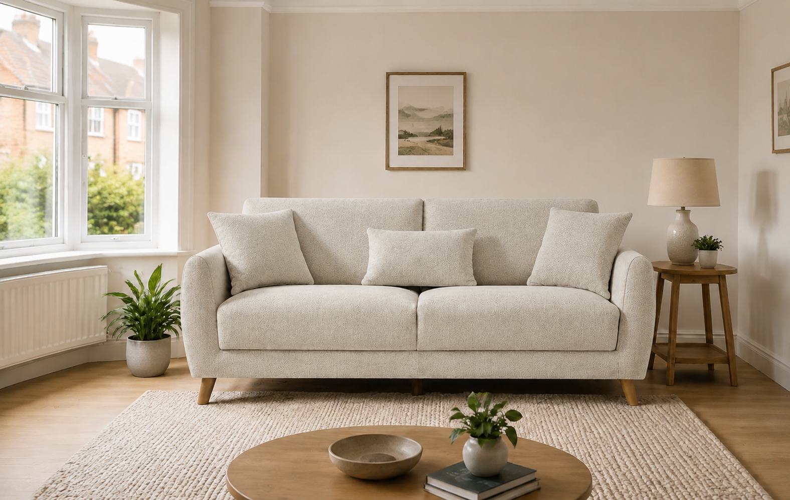 The Iona Cream Sofa Collection - Image 2
