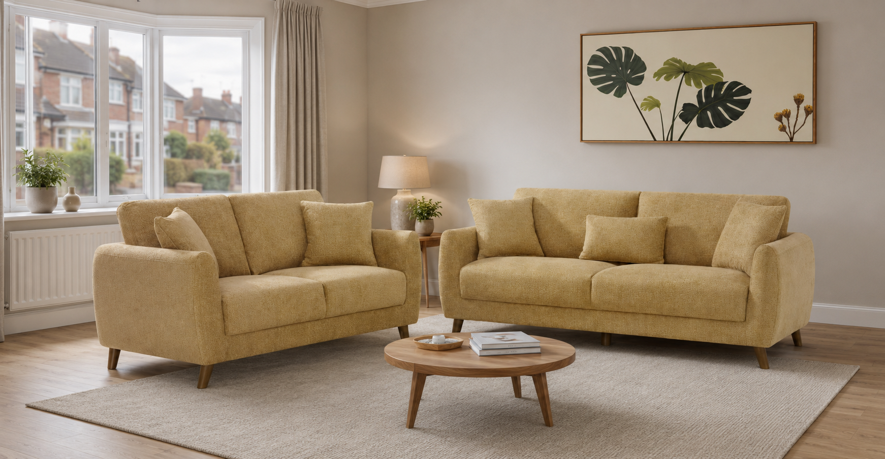 The Iona Sofa (gold/yellow) Collection